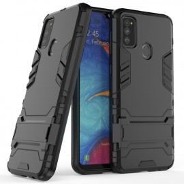 Coverup Armor Ständer Back Cover - Samsung Galaxy M21 Hülle - Schwarz