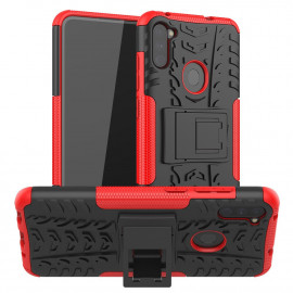 Coverup Panzer Back Cover mit Ständer - Samsung Galaxy M11 / A11 Hülle - Rot