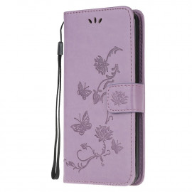 Coverup Blumen & Schmetterlinge Klapphülle - Nokia 1.4 Hülle - Violett