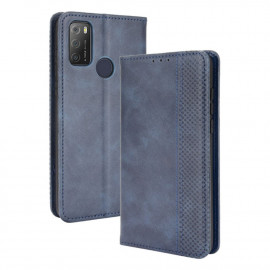 Coverup Vintage Klapphülle - Alcatel 1S (2021) / 3L (2021) Hülle - Blau