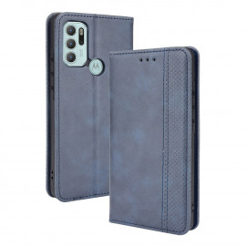 Coverup Vintage Klapphülle - Motorola Moto G60s Hülle - Blau