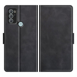 Coverup Deluxe Klapphülle - Motorola Moto G60s Hülle - Schwarz