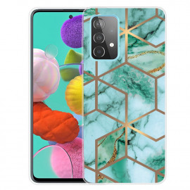 Coverup Marmor TPU Back Cover - Samsung Galaxy A13 4G Hülle - Grün