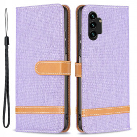 Coverup Denim Klapphülle - Samsung Galaxy A13 4G Hülle - Violett