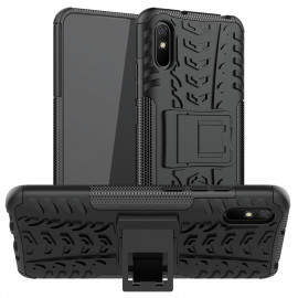 Coverup Panzer Back Cover mit Ständer - Xiaomi Redmi 9A Hülle - Schwarz