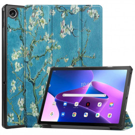 Tri-Fold Ständer Klapphülle mit Schlaf/Wach-Funktion - Lenovo Tab M10 Plus Gen 3 Hülle - Blüte