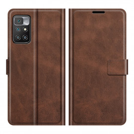 Coverup Deluxe Klapphülle - Xiaomi Redmi 10 Hülle - Dunkelbraun