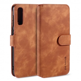 DG.MING Luxe Book Case - Samsung Galaxy A40 Hoesje - Bruin