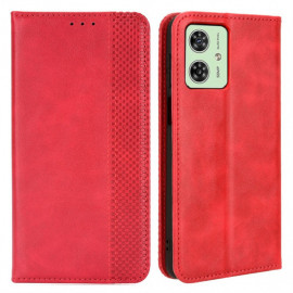 Coverup Vintage Klapphülle - Motorola Moto G54 Hülle - Rot