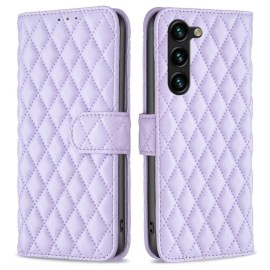 BINFEN Rhombus Klapphülle - Samsung Galaxy S25 Plus / S24 Plus Hülle - Lila