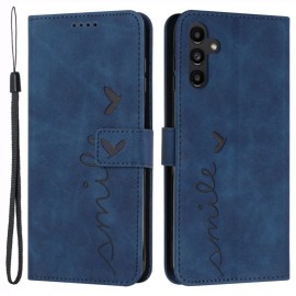 Coverup Smile Klapphülle - Samsung Galaxy S25 Plus / S24 Plus Hülle - Blau