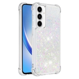 Coverup Liquid Glitzer Back Cover - Samsung Galaxy A35 Hülle - Weiß