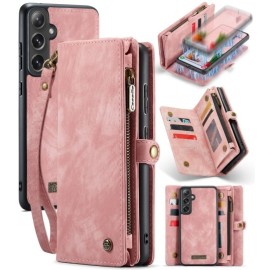 CaseMe 008 2-in-1 Klapphülle & Back Cover mit Brieftasche - Samsung Galaxy S24 Plus Hülle - Pink