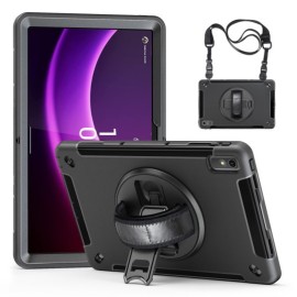 Heavy Duty Case mit Schultergürtel - Lenovo Tab P11 Gen 2 Hülle - Schwarz