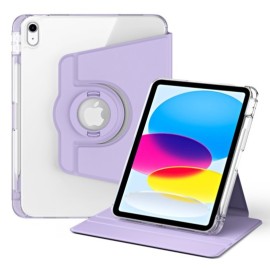 360° Rotating Folio Klapphülle mit Schlaf/Wach-Funktion - iPad (2025) / iPad 10.9 (2022) Hülle - Violett