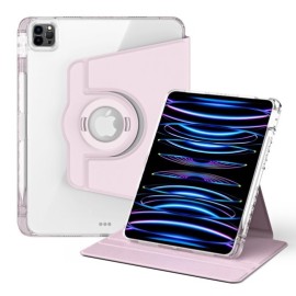 360° Rotating Folio Book Case met Wake/Sleep - iPad Air 11 (2024) / Air (2020/2022) Hülle - Rosa