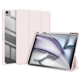 Dux Ducis Toby Tri-Fold Ständer Klapphülle mit Schlaf/Wach-Funktion - iPad Air 13 (2024/2025) Hülle - Rosa