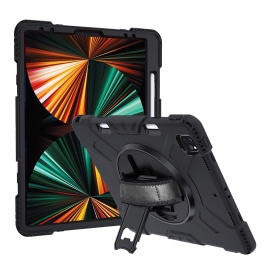 Heavy Duty Case mit Ständer - iPad Air 13 (2024) Hülle - Schwarz