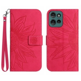 Coverup Sonnenblumen Klapphülle - Motorola Edge 50 Neo Hülle - Rosa