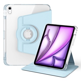 360° Rotating Folio Klapphülle mit Schlaf/Wach-Funktion - iPad Air 13 (2024/2025) Hülle - Hellblau