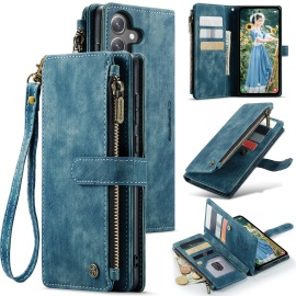 CaseMe C30 Klapphülle mit Brieftasche - Samsung Galaxy S24 FE Hülle - Blau