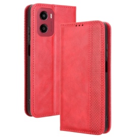 Coverup Vintage Style Klapphülle - Motorola Moto G05 / E15 Hülle - Rot