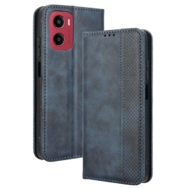 Coverup Vintage Style Klapphülle - Motorola Moto G05 / E15 Hülle - Blau