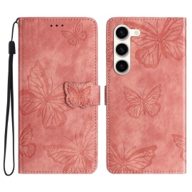 Coverup Schmetterlinge Klapphülle - Samsung Galaxy S25 Plus / S24 Plus Hülle - Rosa