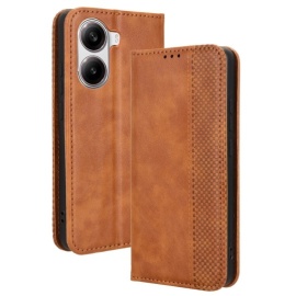 Coverup Vintage Style Klapphülle - Xiaomi Poco X7 Pro Hülle - Braun