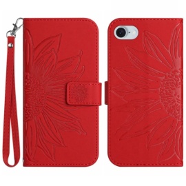 Coverup Sonnenblumen Klapphülle - iPhone 16e Hülle - Rot