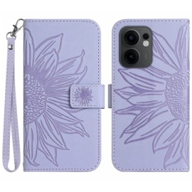 Coverup Sonnenblumen Klapphülle - OPPO Reno13 F / FS 5G Hülle - Lavendel